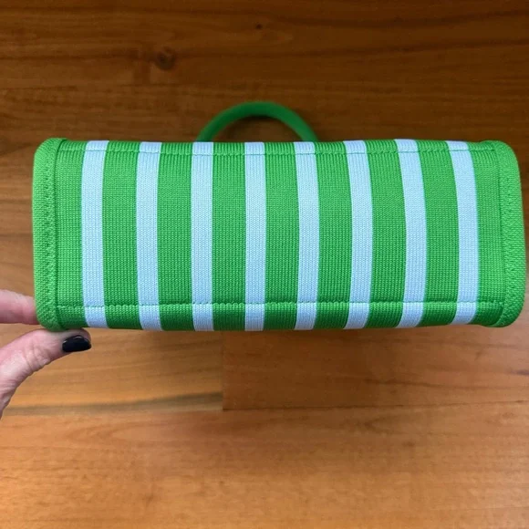 NWOT Kate Spade New York x Target Green and White Stripe Knit Crossbody Bag OS - Picture 11 of 16